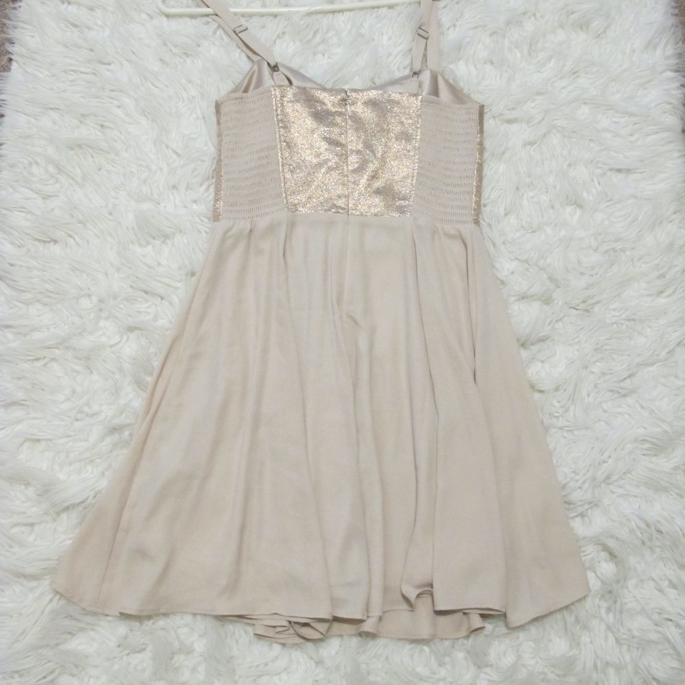 Express Women's Formal wedding date night Rose Gold Pink Dress Size 2 EUC - Picture 6 of 6